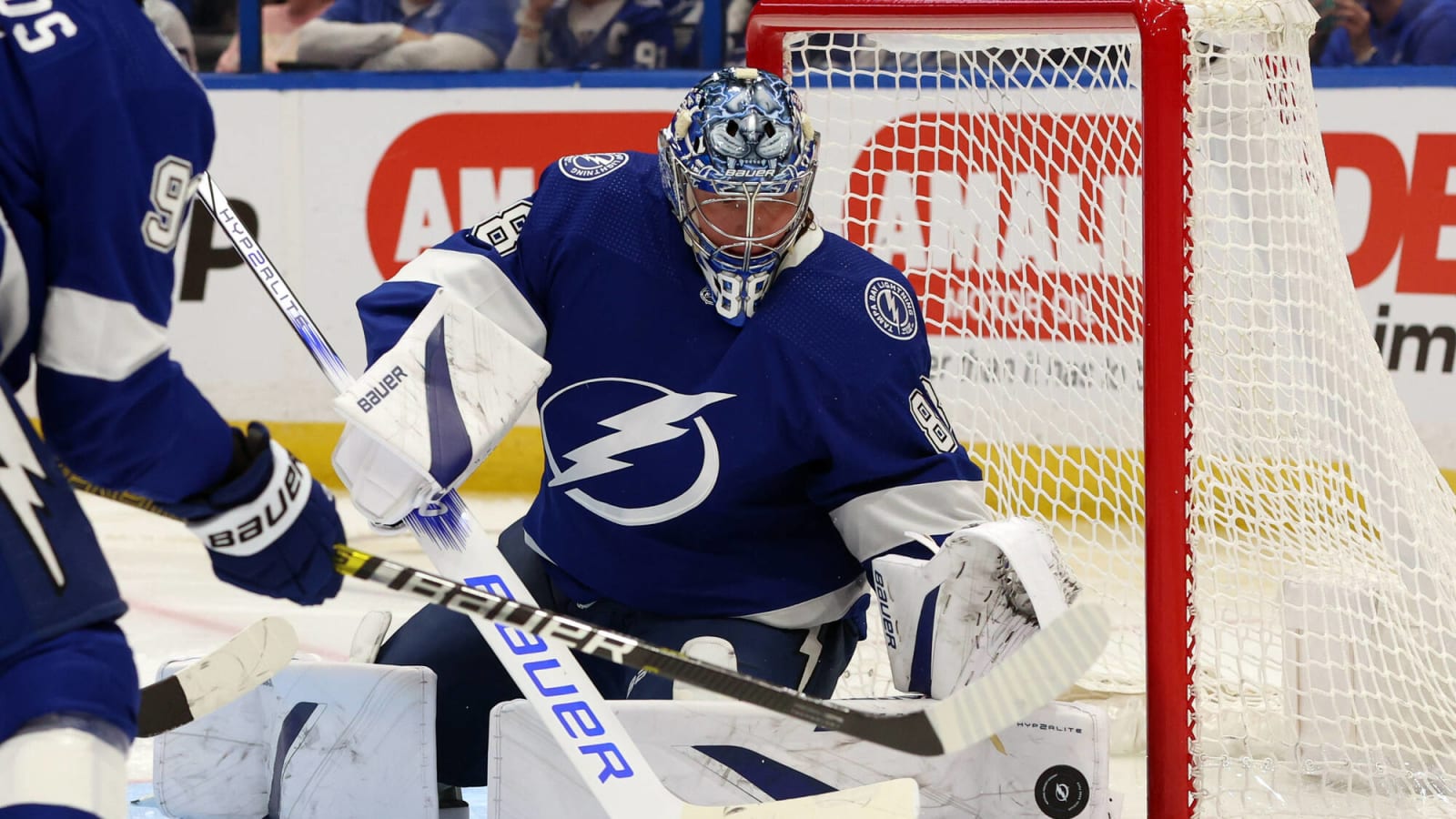 Andrei Vasilevskiy Makes 47 Saves in Lightning Win Over Panthers