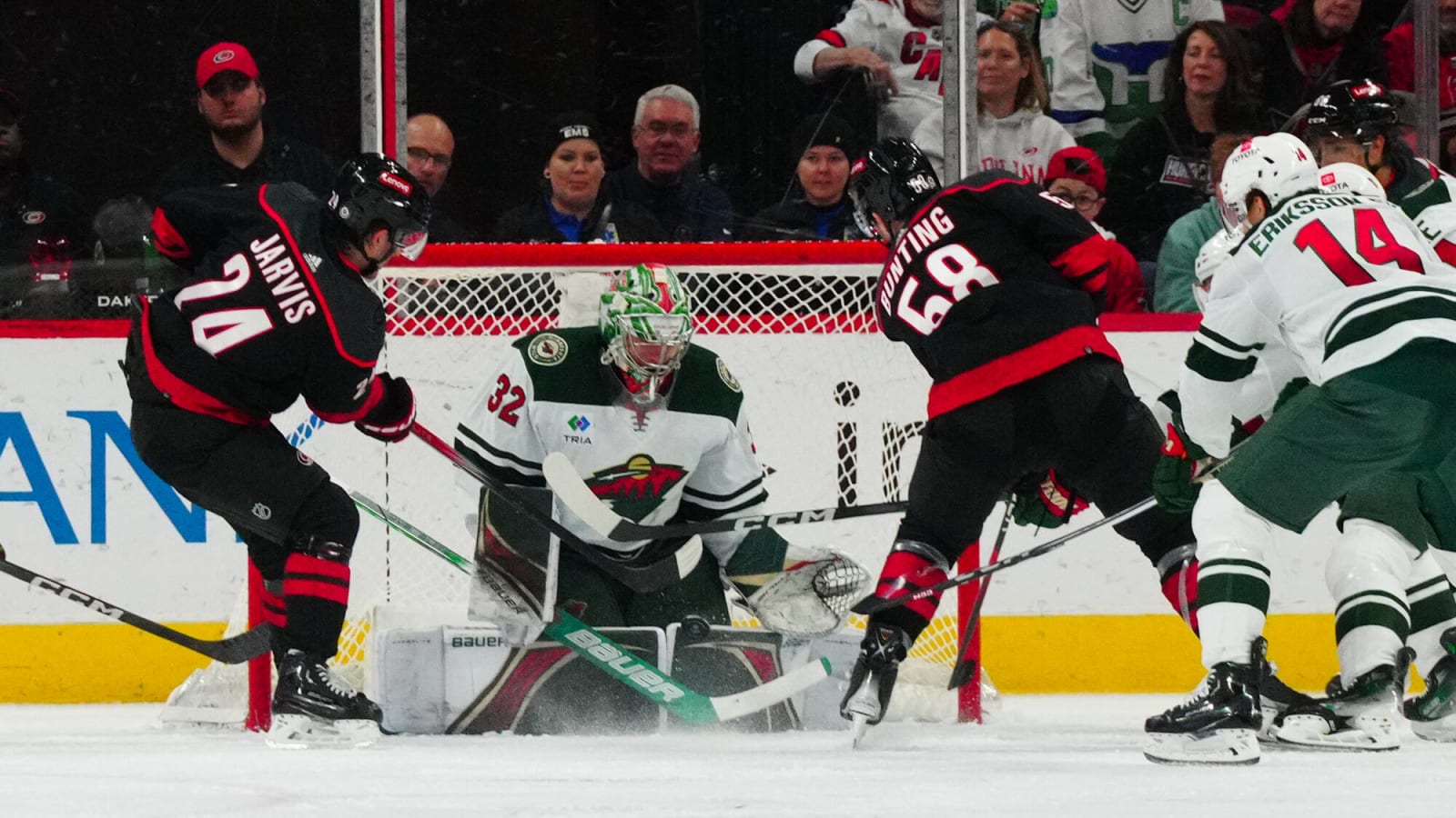 Wild’s Gustavsson & Kaprizov Come Out Strong in Win Over Hurricanes