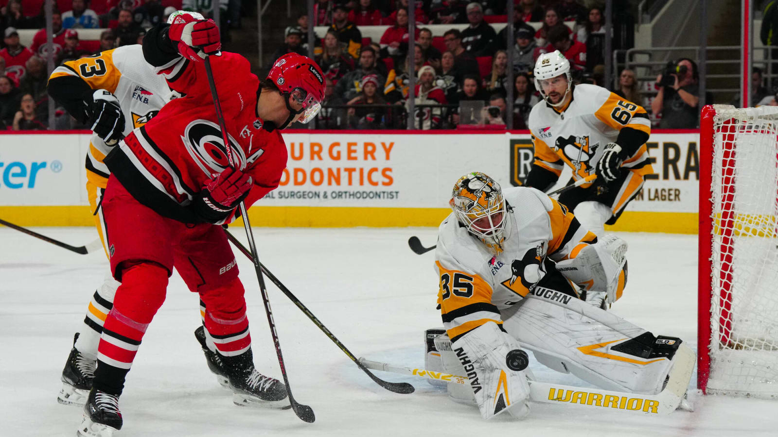 Jarry Helps Penguins Avert Category 5 Blowout in 3-2 OT Loss to Hurricanes