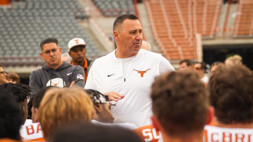 Texas HC Steve Sarkisian expressed disbelief at the narrative surrounding Arch Manning this offseason