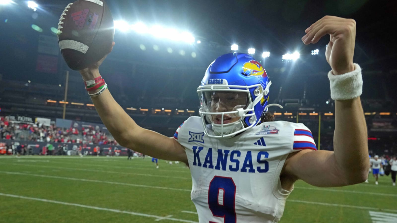 Kansas Jayhawks defeat UNLV Rebels 49-36 in the Guaranteed Rate Bowl