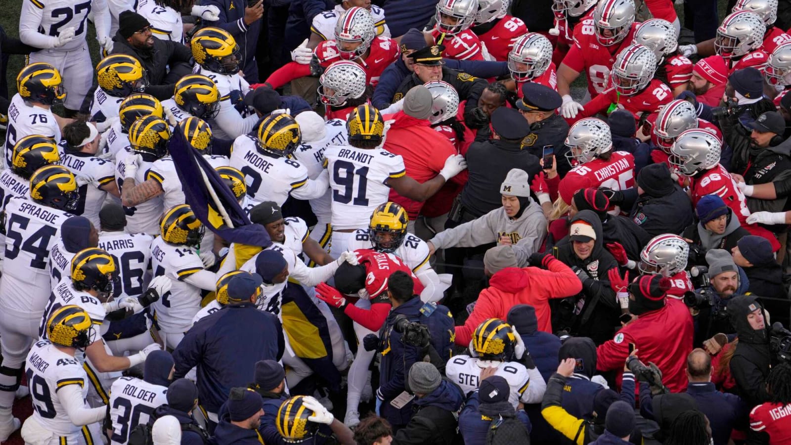 Michigan Players Were Pepper Sprayed During Ohio State Brawl