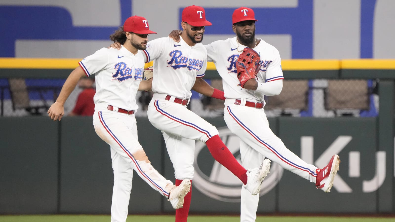 Looking at the Young Outfield Core for the Rangers in 2023