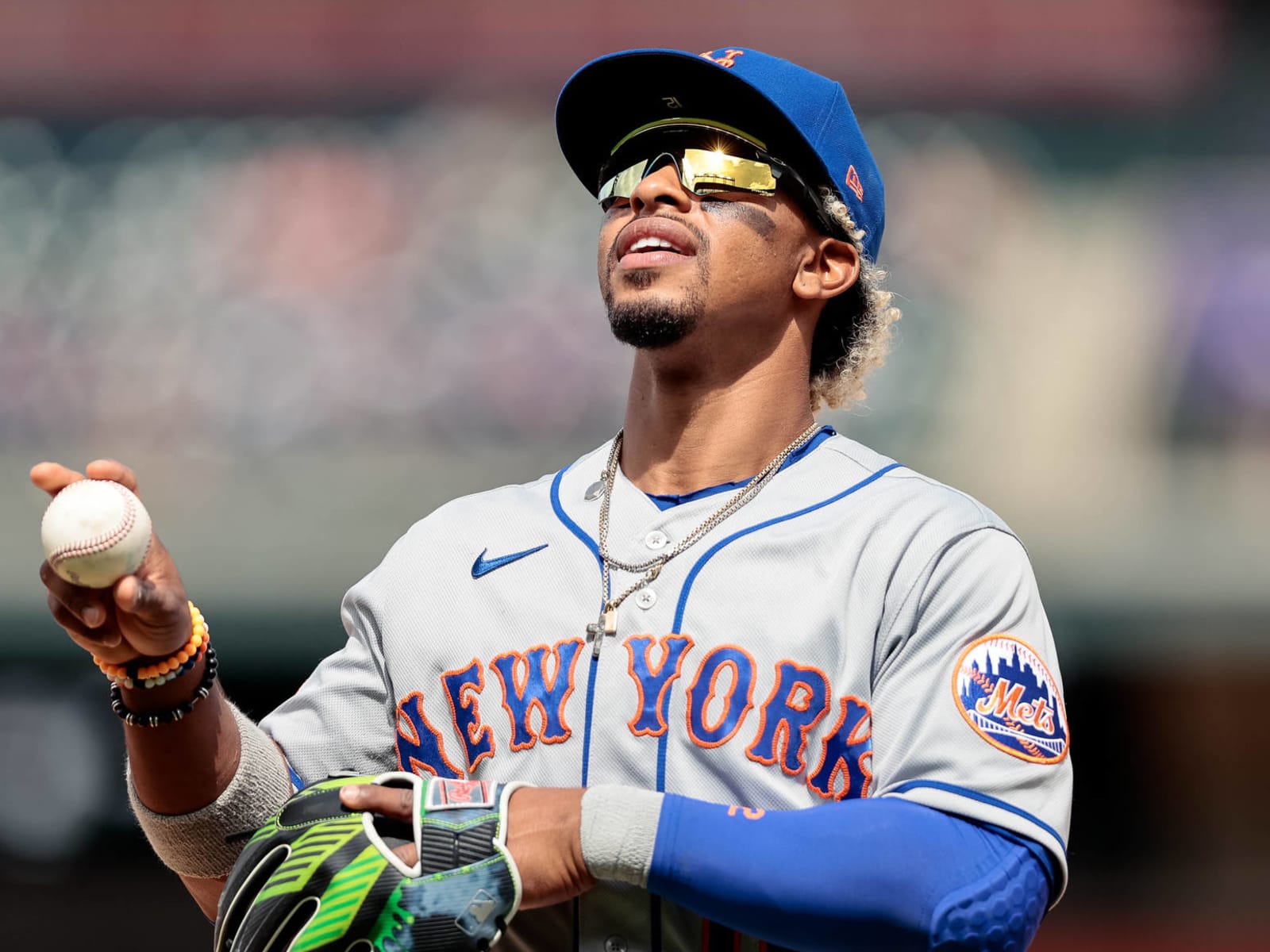 Francisco Lindor New York Mets Unsigned Home Run vs. Yankees Photograph