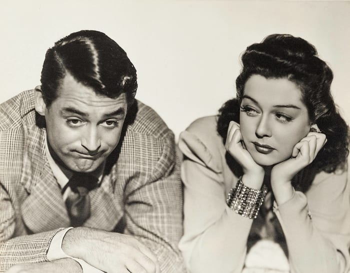 Cary Grant and Rosalind Russell