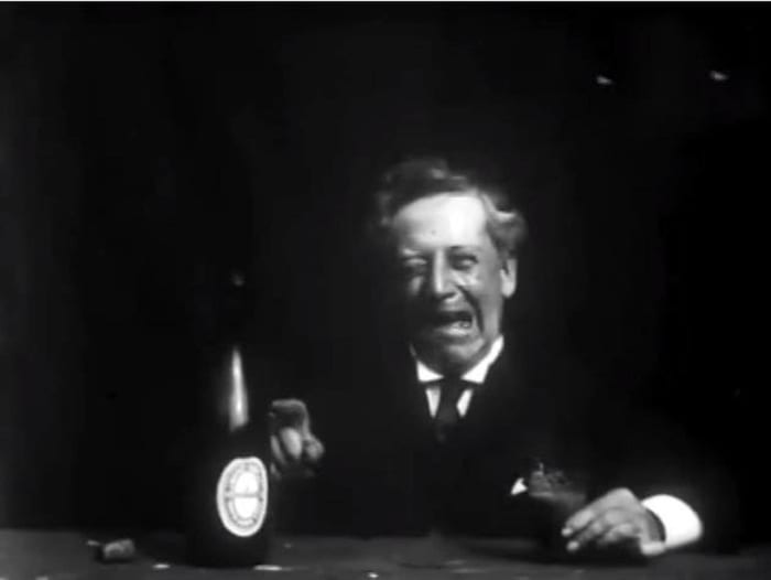 "Old Man Drinking a Glass of Beer" (1897)