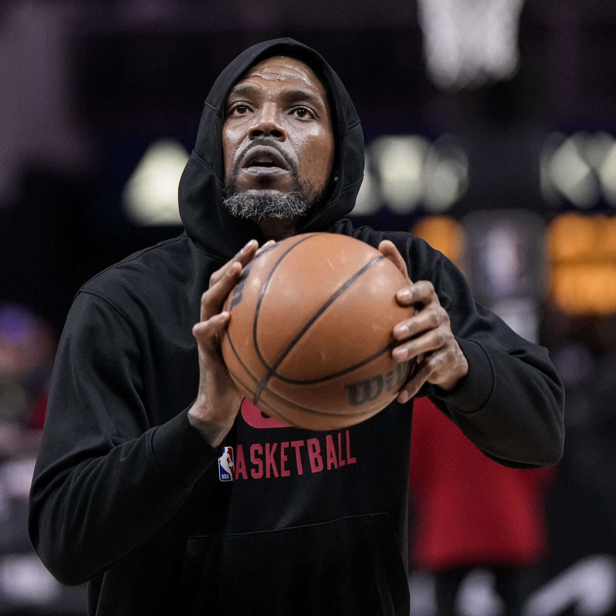Champion hoodie with basketball players cheap