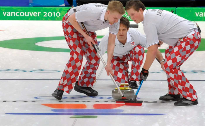 Another look at Norway curling team's pants