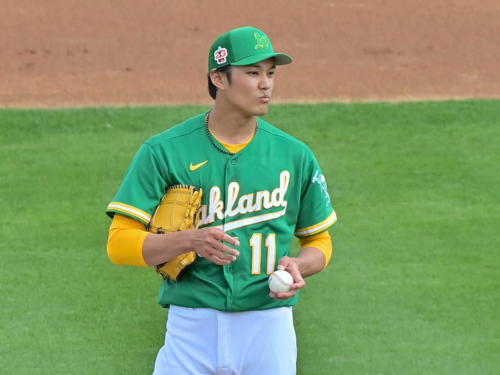 A's introduce Shintaro Fujinami, Japanese veteran slated to join rotation