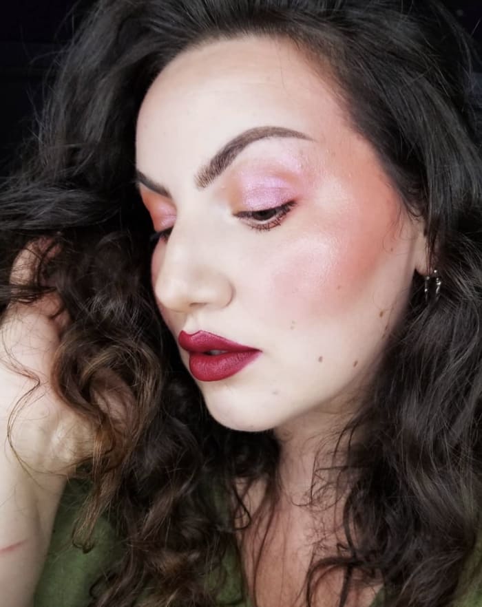 Change the placement of your blush