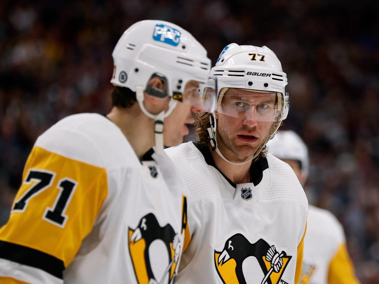 Pittsburgh Penguins' Jeff Carter (77) during the third period of