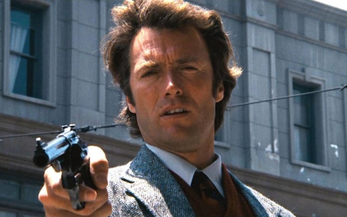 Harry Callahan, 'Dirty Harry' (1971); 'Magnum Force' (1973); 'The Enforcer' (1976); 'Sudden Impact' (1983); 'The Dead Pool' (1988)