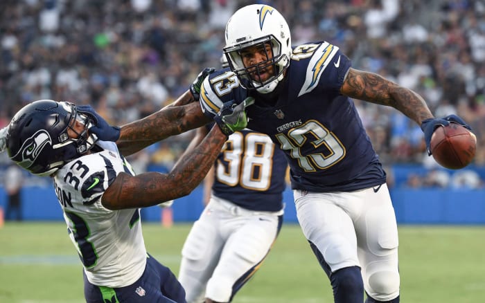 Keenan Allen total receiving yards in 2018 Over/Under 1250