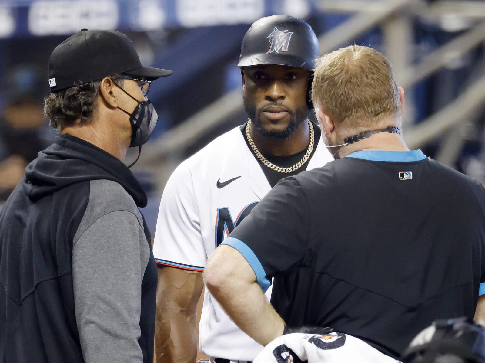 Marlins' Starling Marte out with fractured rib