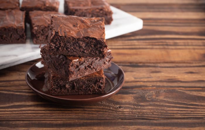 Double chocolate brownies