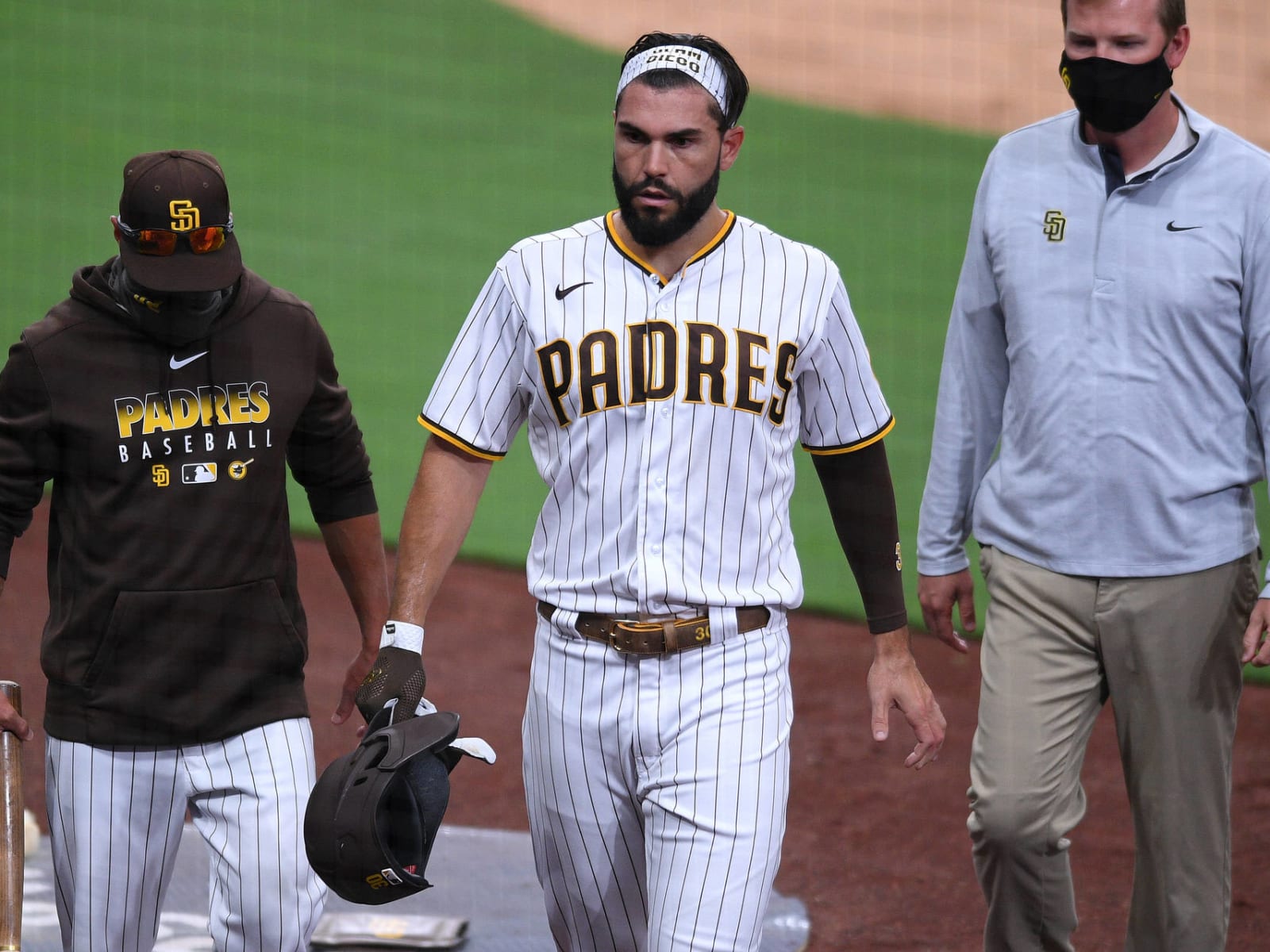 Eric Hosmer doesn't sound thrilled by the Padres' attempts to