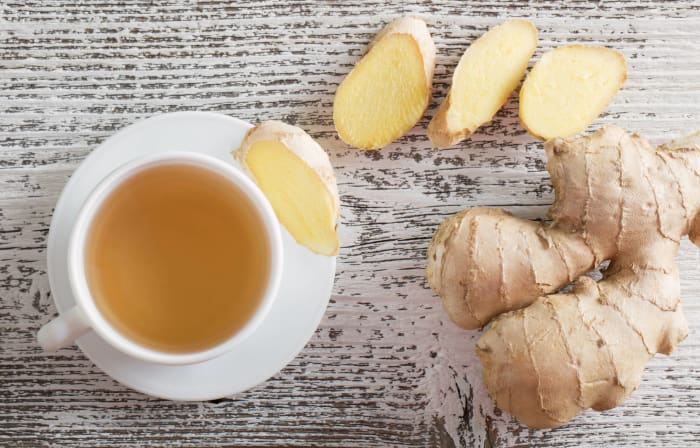 Brew ginger tea to settle upset stomachs