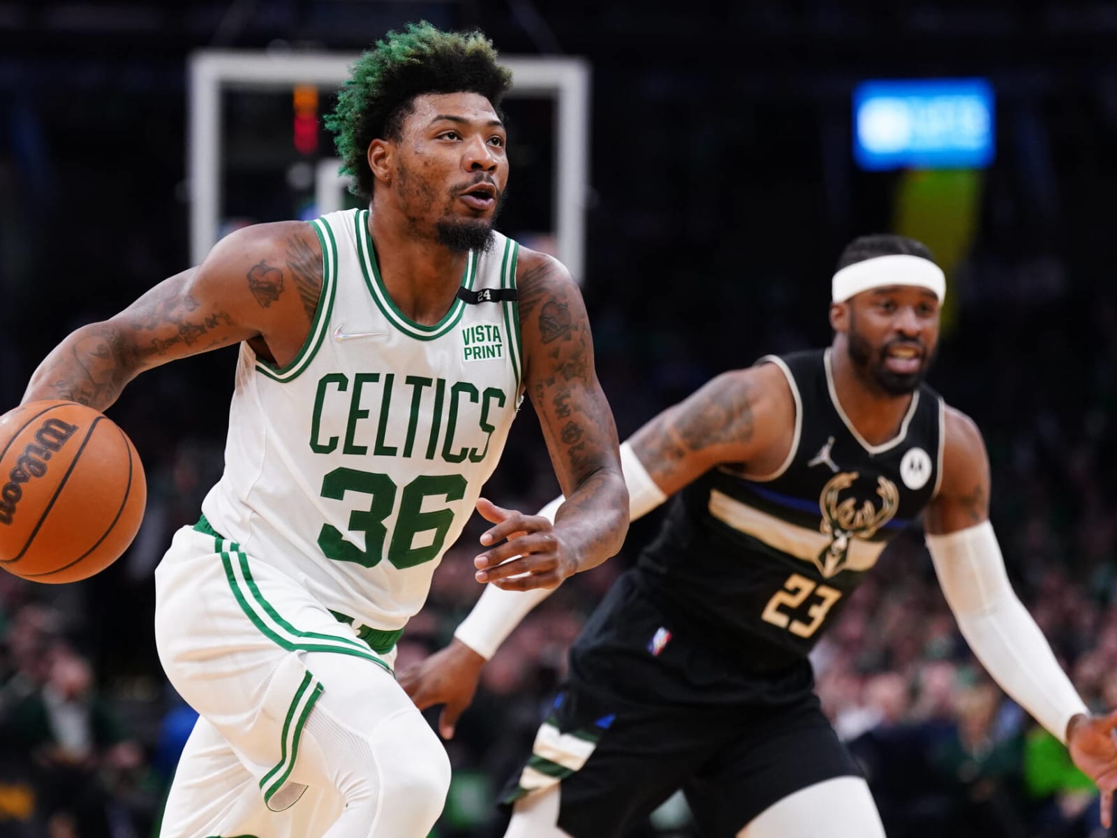 Report: Marcus Smart (foot) “aiming toward” Game 2 return in the Eastern  Conference Finals - CelticsBlog