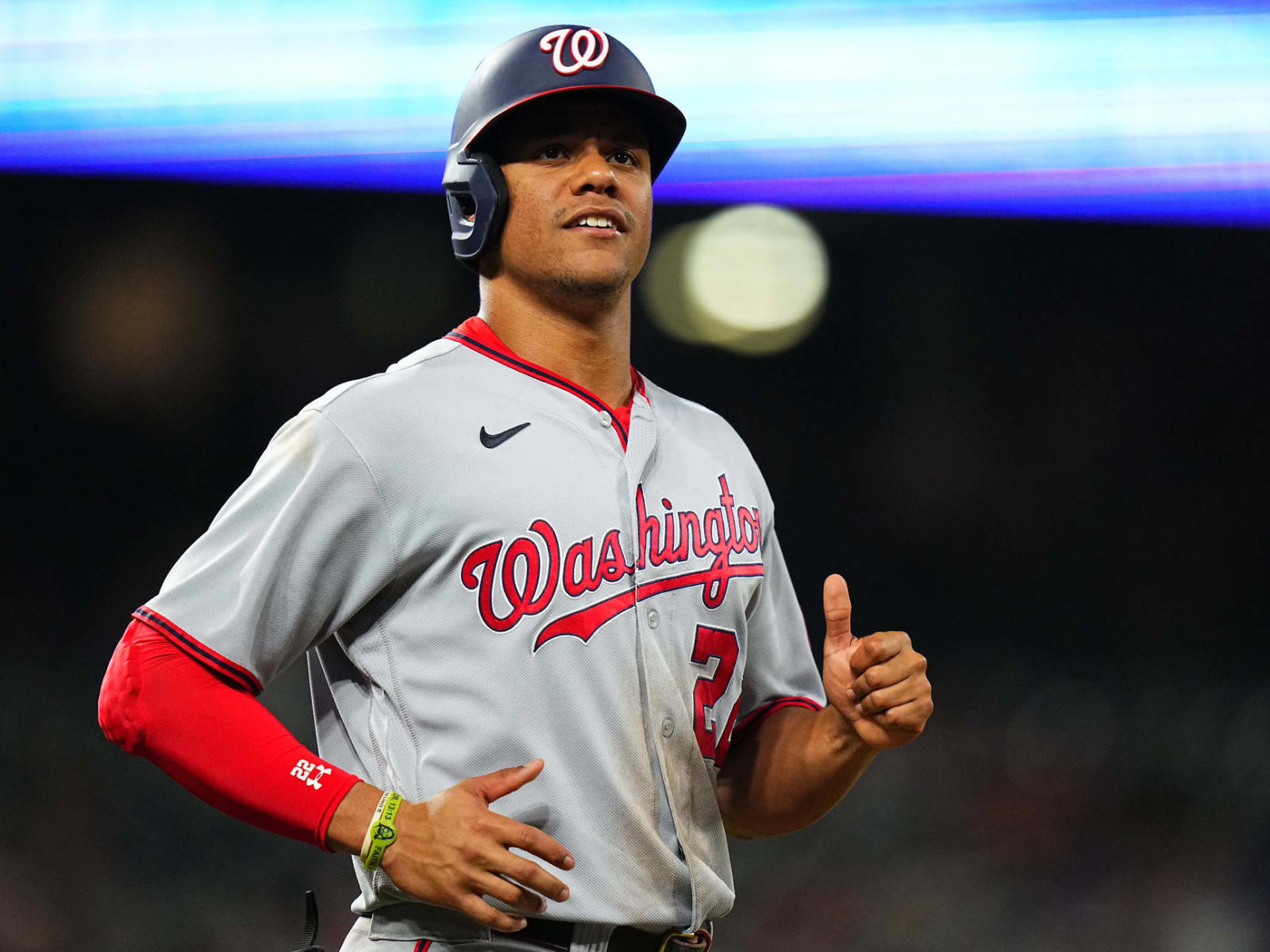 Juan Soto supports Trea Turner at NL Wild Card Game