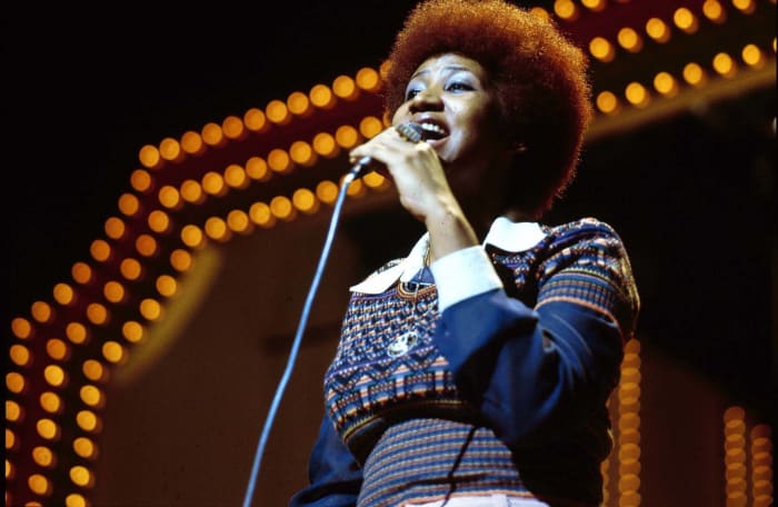 "You make me feel like a natural woman," Aretha Franklin