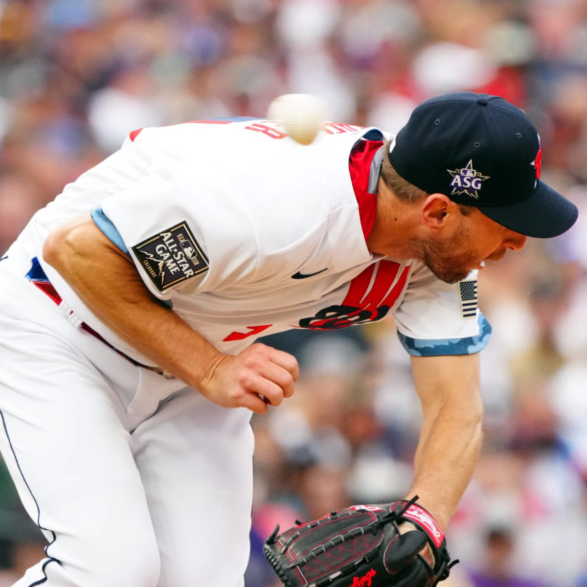 Max Scherzer responds to near beheading from Vladimir Guerrero Jr. during  All-Star Game