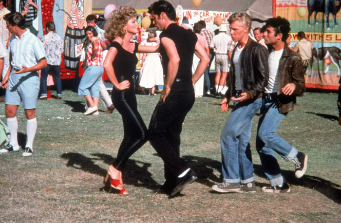Sandy’s rebellious red heels in ‘Grease’