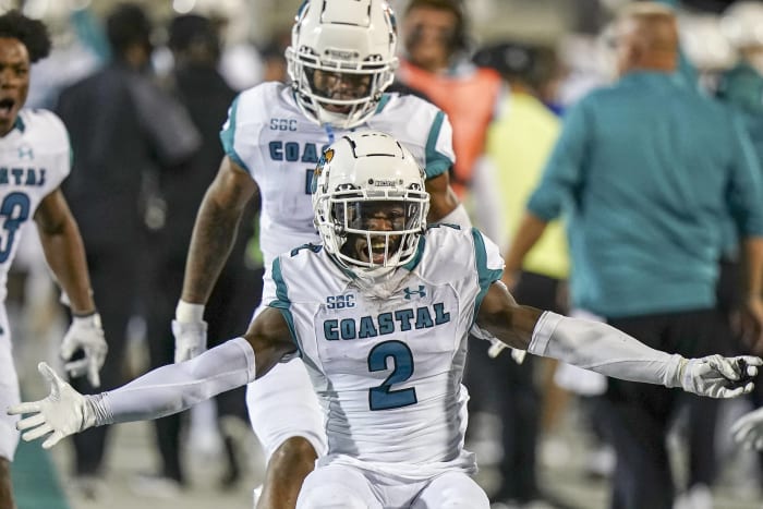 No. 16 Coastal Carolina (2-0) at Buffalo (1-1), Noon, Saturday, ESPN2