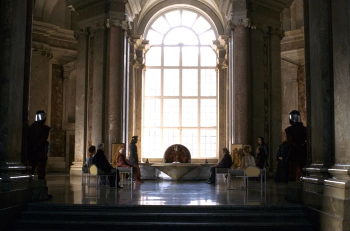 They filmed in a real palace