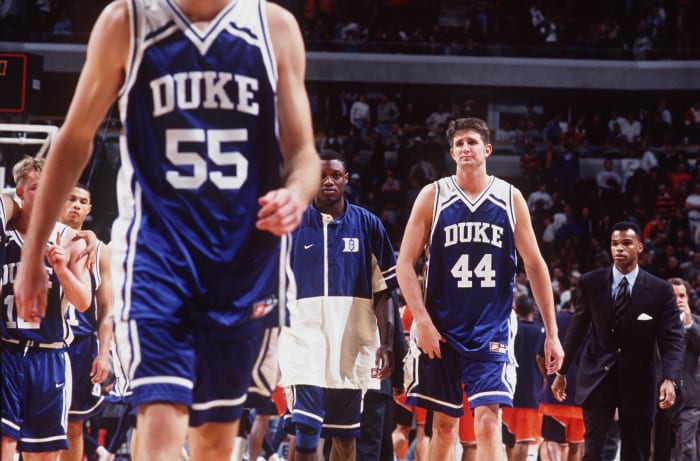 1995: Coach K suffers season-ending injury
