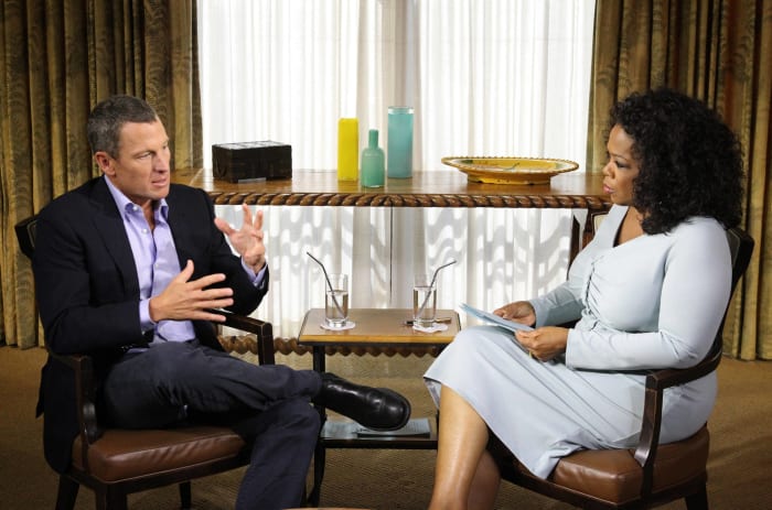 2013: Disgraced U.S. cyclist Lance Armstrong