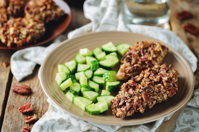 Pecan-crusted chicken