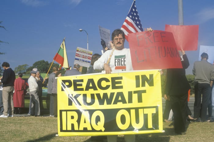 Iraq invades Kuwait