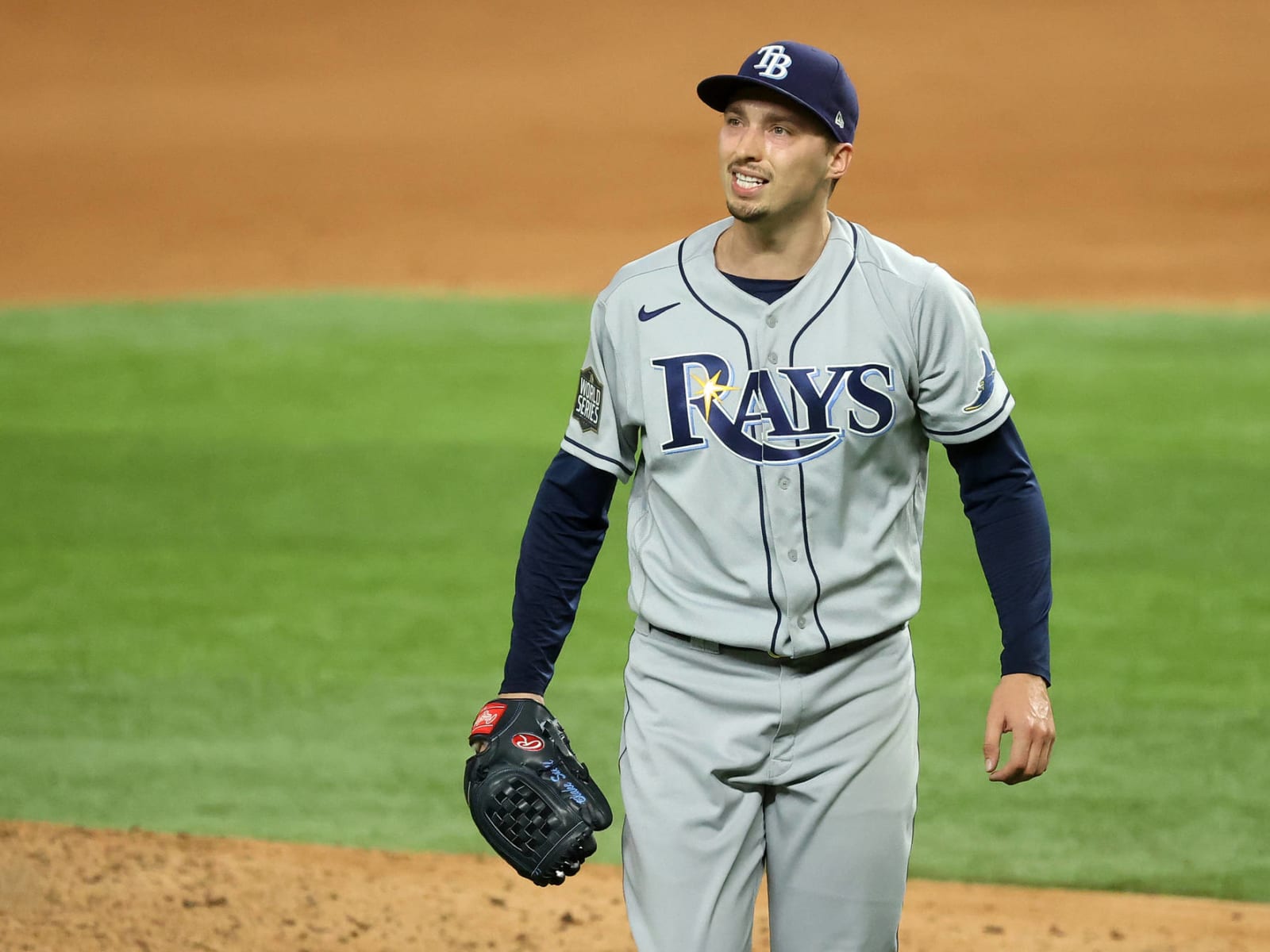 Blake Snell stares down the camera