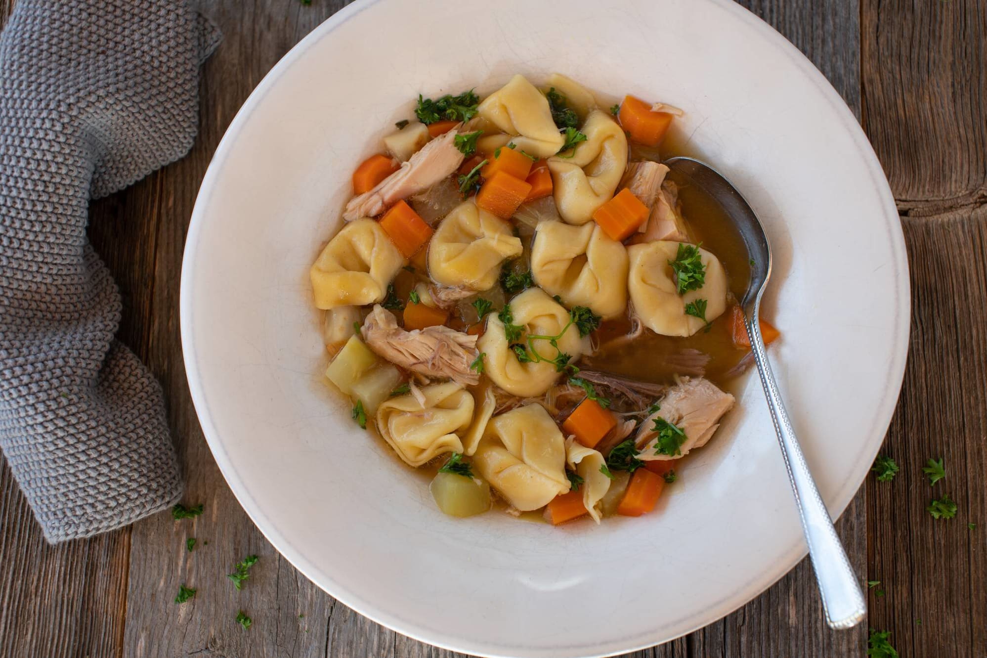 Tortellini soup