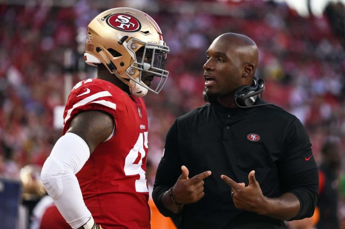 New Coordinator: DeMeco Ryans, 49ers defensive coordinator