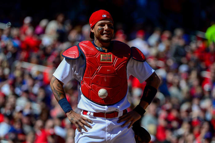 Yadier Molina's sticky situation