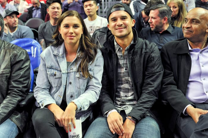 Alex Morgan and Servando Carrasco