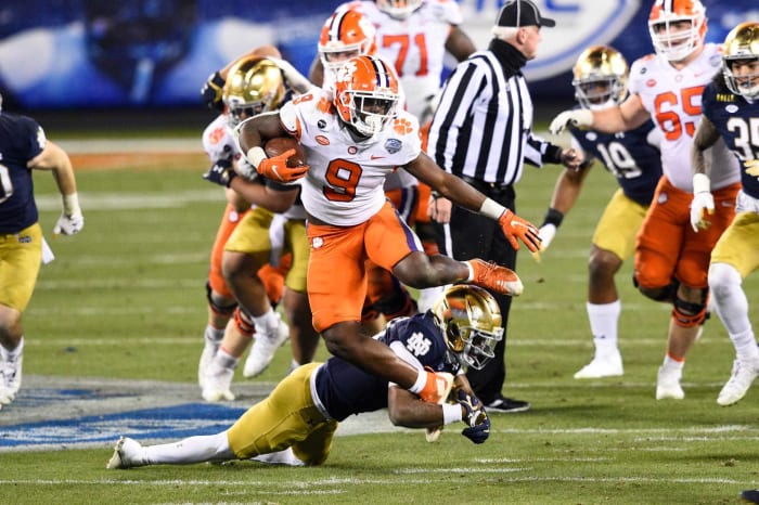 No. 25 | Jaguars: Clemson RB Travis Etienne