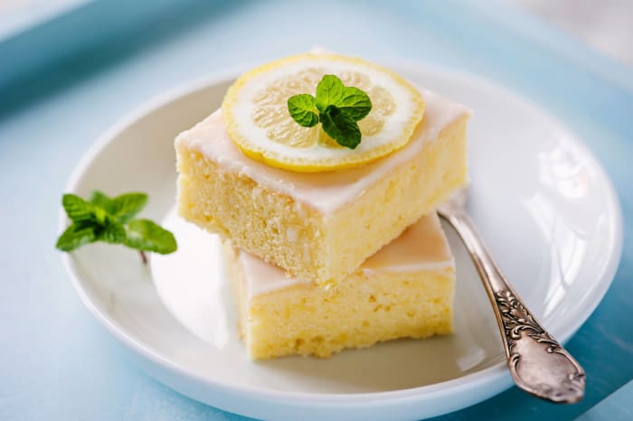 Lemon poke cake