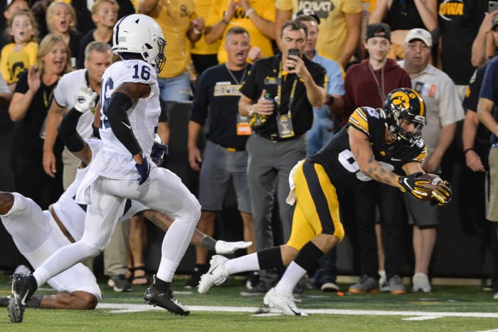 Oct. 9: No. 3 Iowa 23, No. 4 Penn State 20