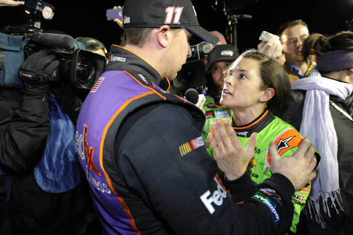 Getting into it with Denny Hamlin