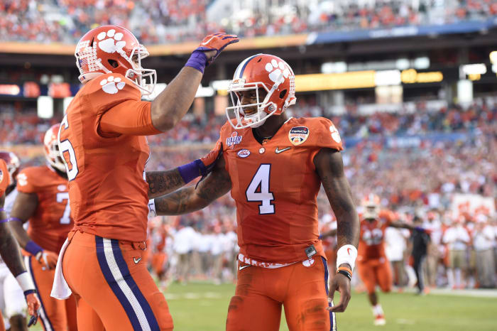 2015 (CFP semifinal): No. 1 Clemson 37, No. 4 Oklahoma 17