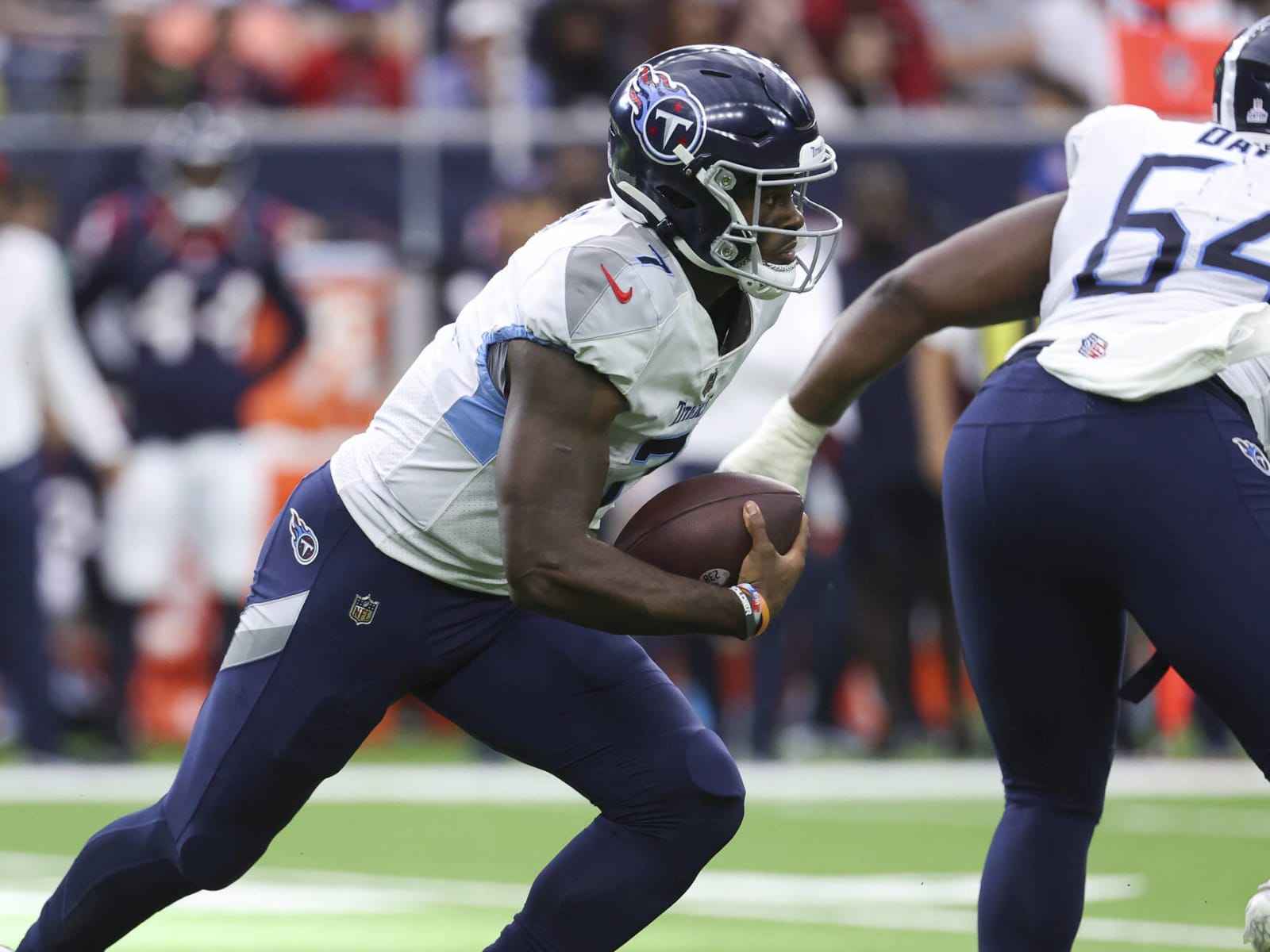 Titans, Malik Willis visit Texans at NRG Stadium