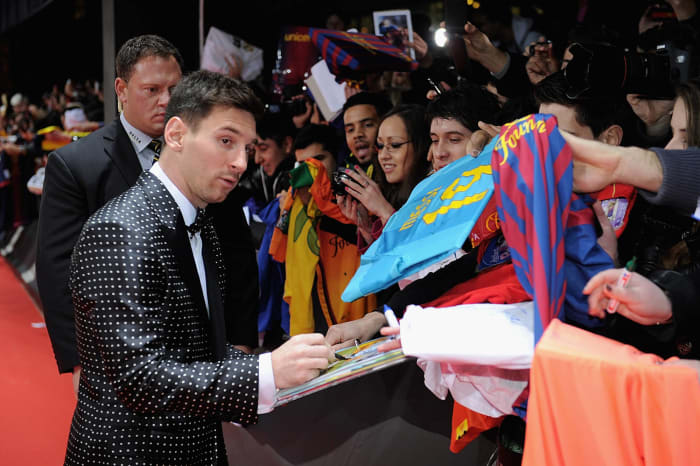 2012: FC Barcelona superstar Lionel Messi