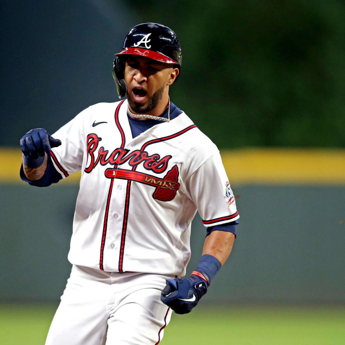 Ronald Acuña Jr., Eddie Rosario homer, majors-leading Braves beat Pirates  8-2