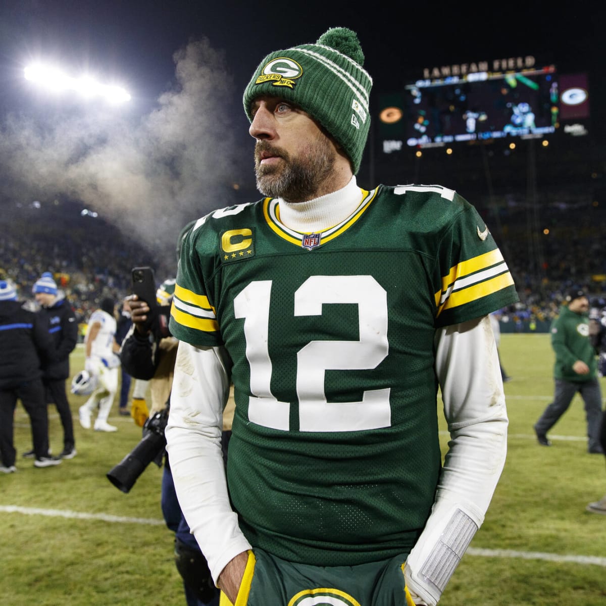 Watch ESPN's 'NFL Live' panel lose it as Adam Schefter breaks Aaron Rodgers  trade in real time