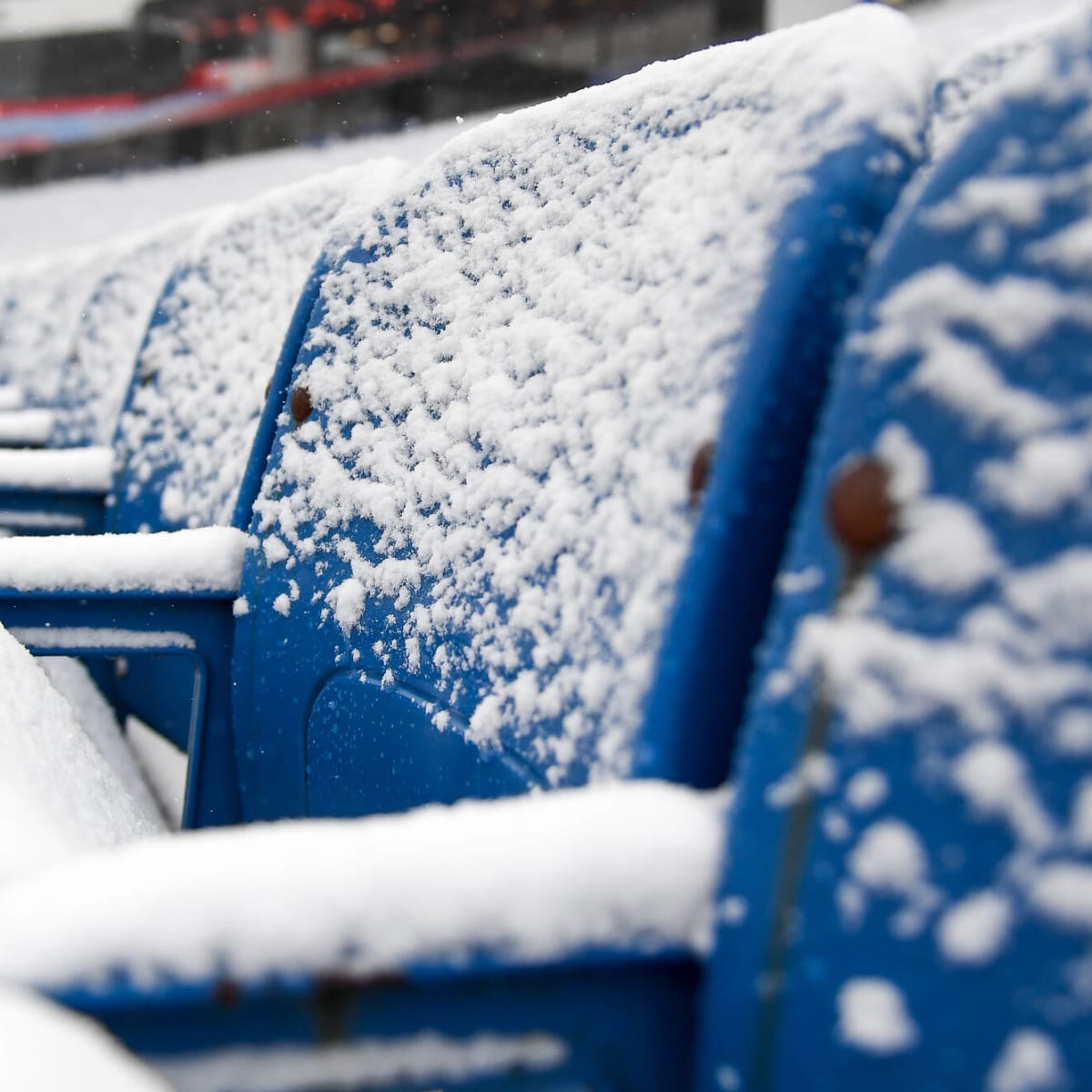 Buffalo Bills football stadium buried in snow