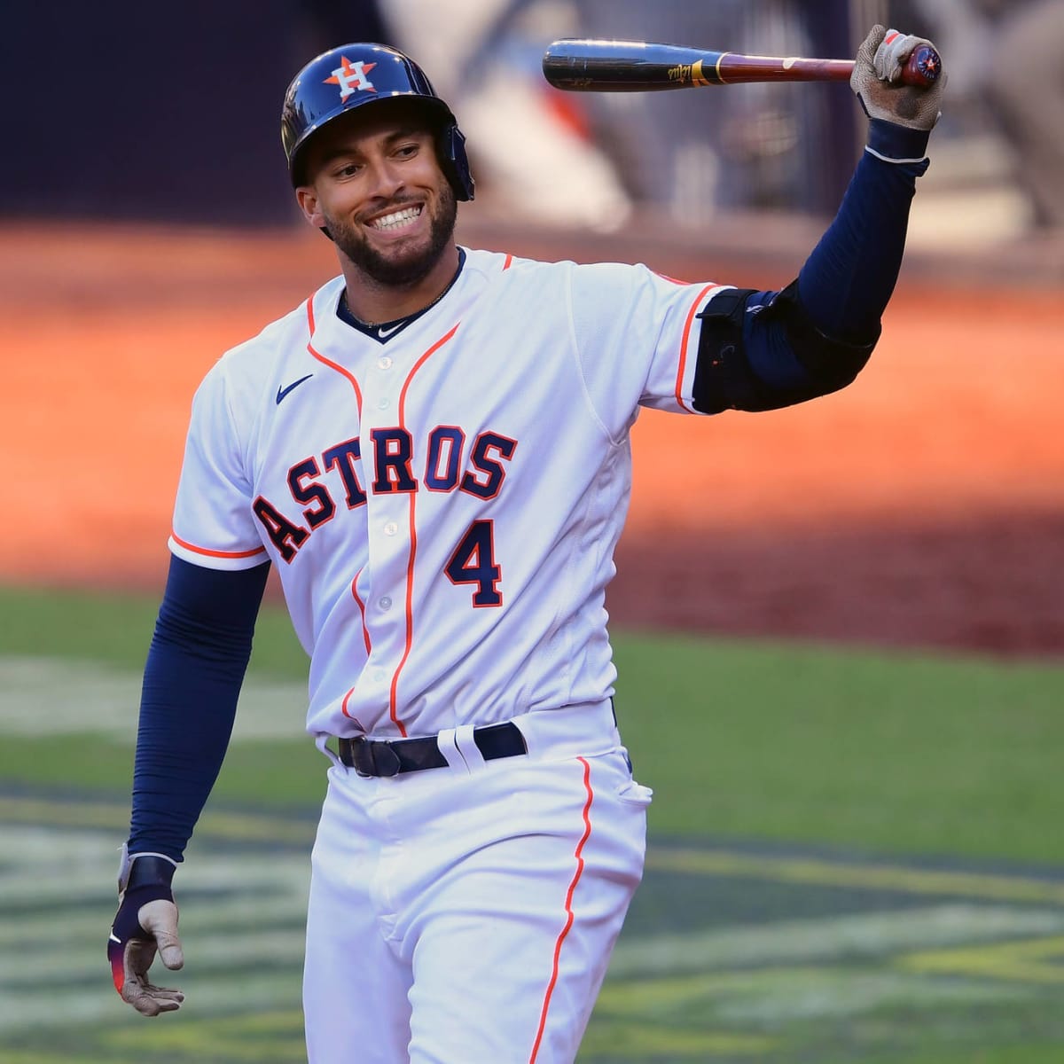  Outerstuff George Springer Astros Youth Navy Blue Name