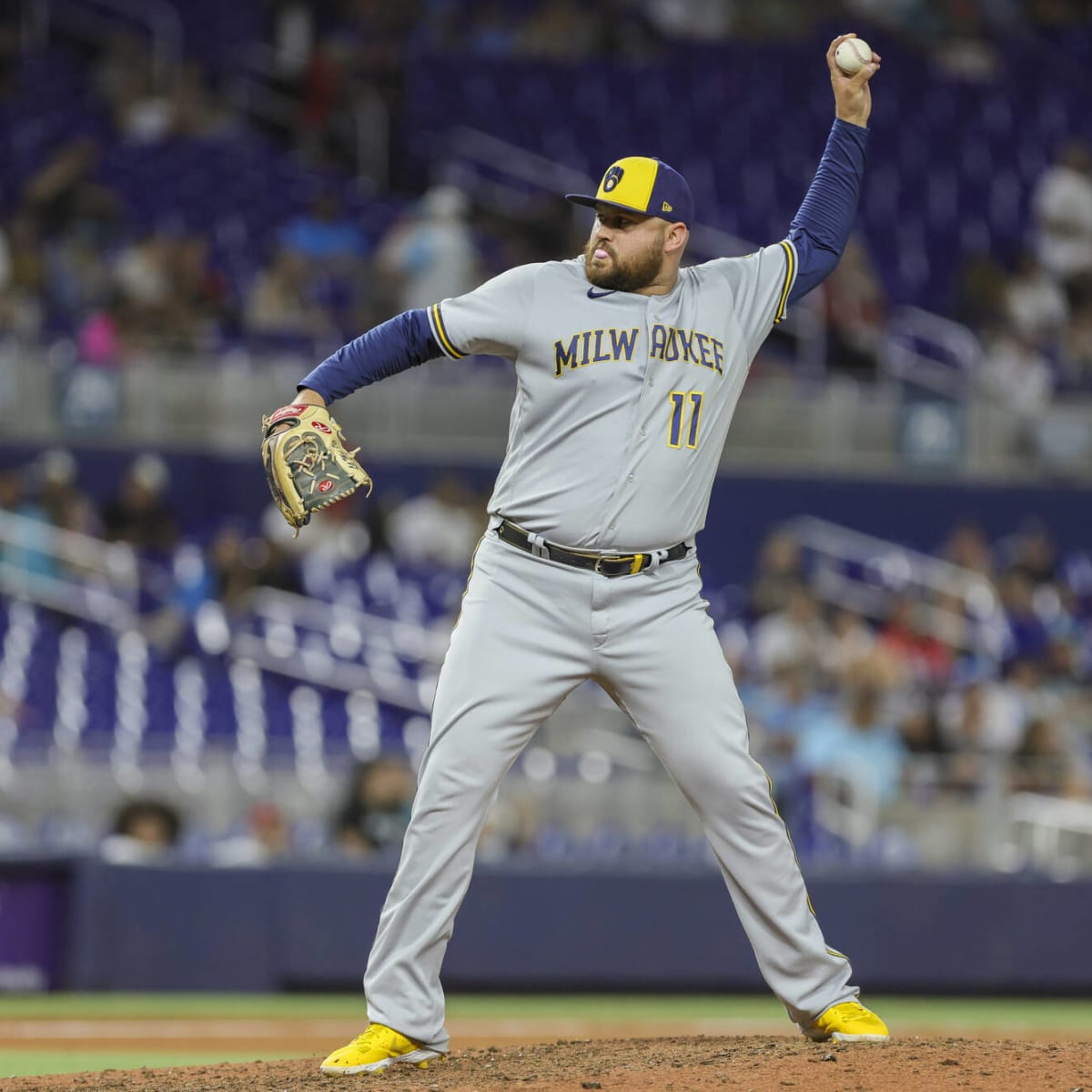 Pair of Brewers stars make team history in rout of Marlins