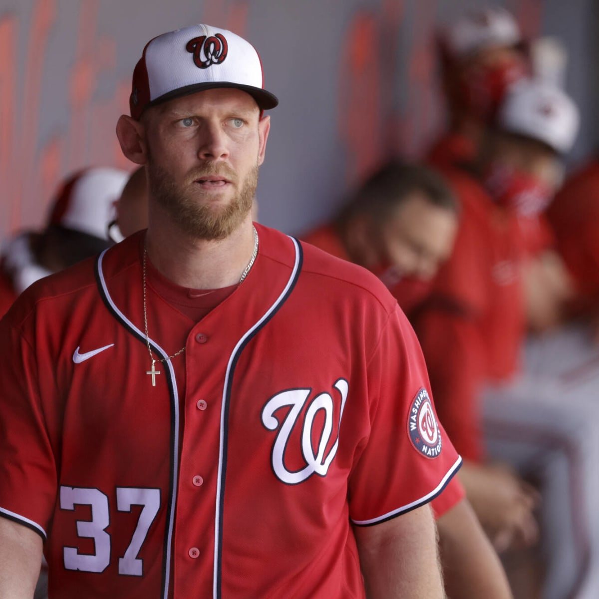 37 STEPHEN STRASBURG Washington Nationals MLB Pitcher Red